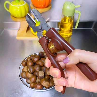 板栗开口器全自动款专用十字缝夹子加厚切锥栗核桃坚果剥皮器剪刀