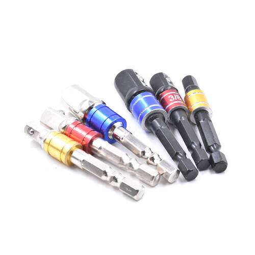 新款直销跨境3pcs安全钢珠接杆电动套筒扳手转换工具AD带珠六角柄