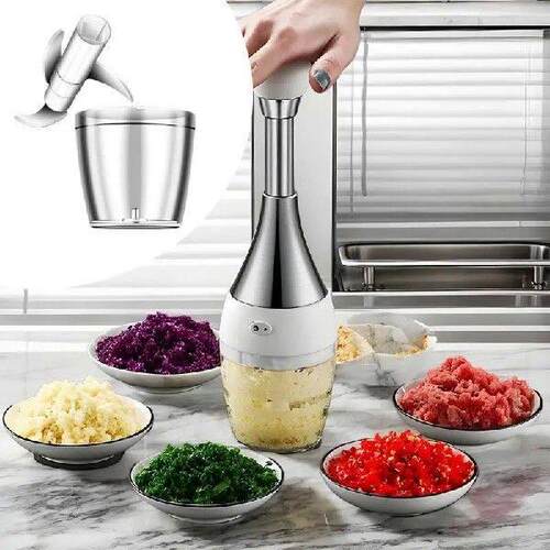 Manual Pressed Chopper Stainless Food Chopper Vegetable