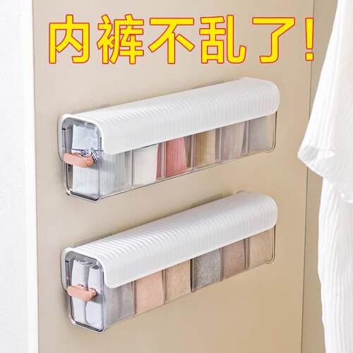Underwear Storage Box, Underpants and Socks Organizer, Wall-