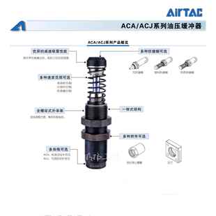 双用 亚德客 A788irTA2C 超薄气缸 无磁环;AC活Q40 作塞杆内螺纹