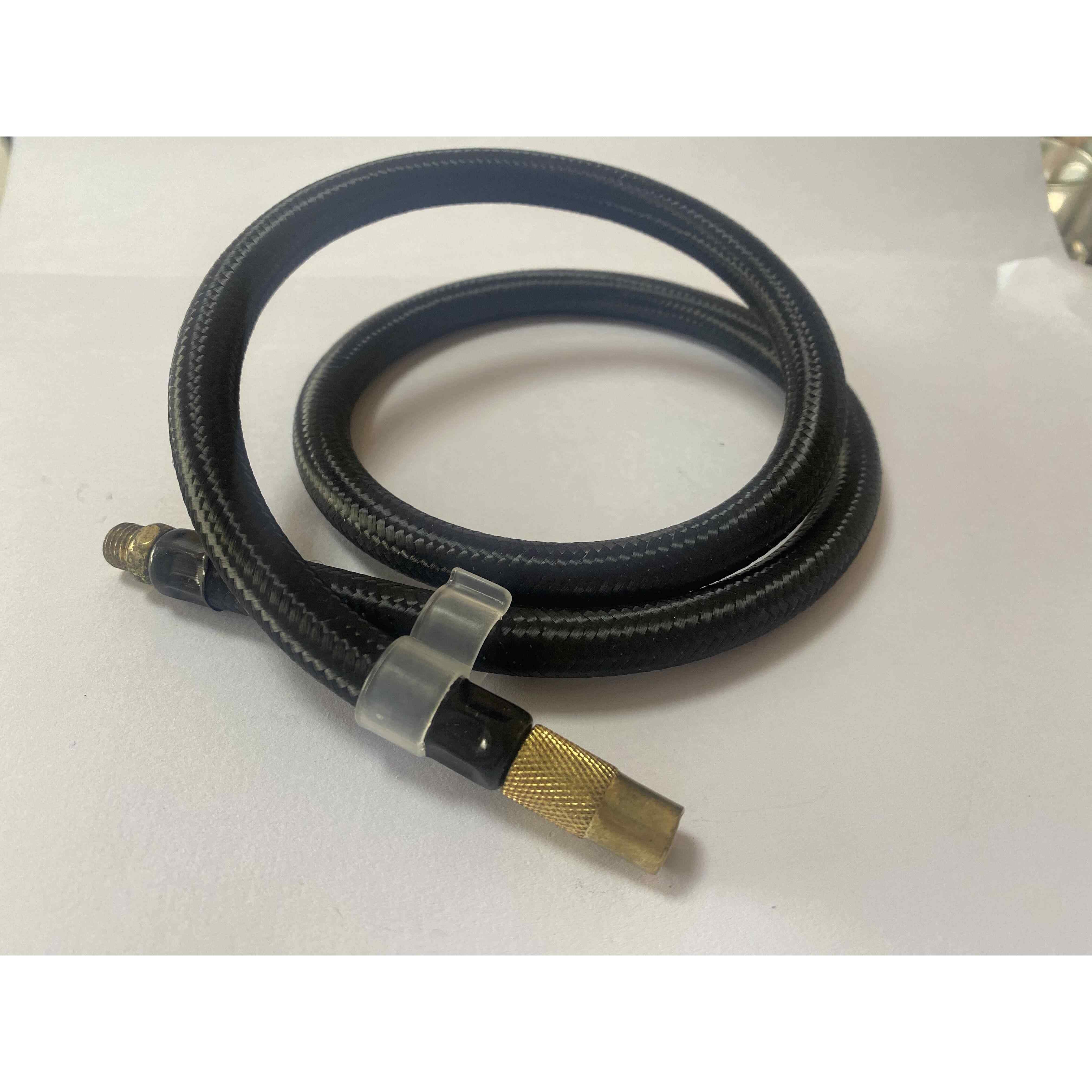 黑色气管用打气泵充气管橡胶管纱布编织管延长软管配件车载充气泵