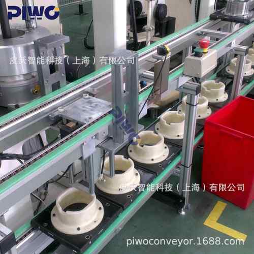 倍速链新能源电机输送线满足缓存各部件组装空托回流换向需求