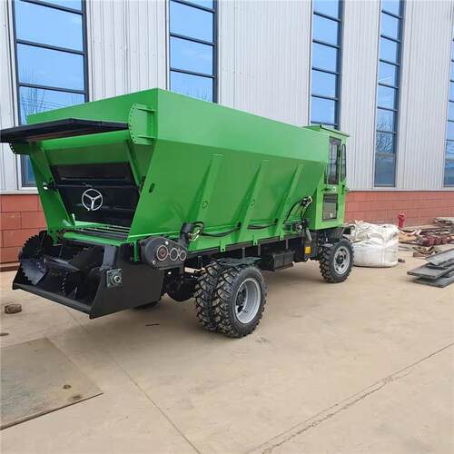 牛羊猪粪便单盘机械液压型三轮式撒粪车撒颗粒有机肥