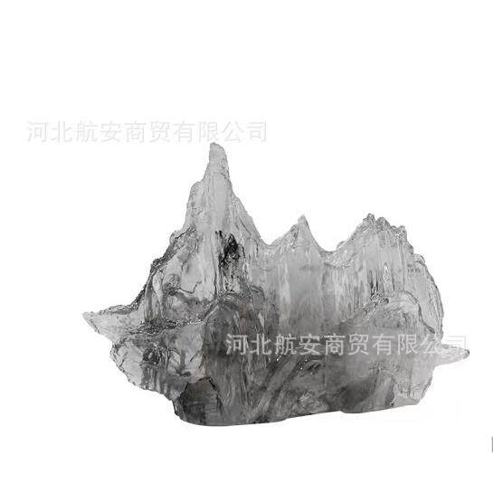 现代简约创意树脂假山摆件样板房售楼处桌面玄关电视柜装饰摆设