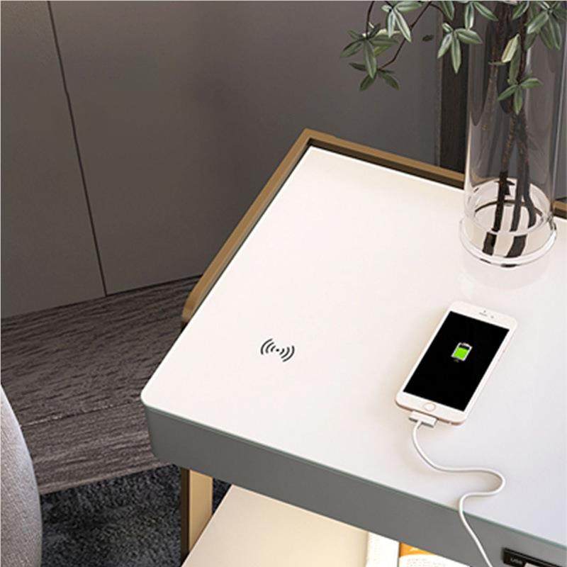智能床头柜柜子创意卧室家用风奶油L轻奢S12带蓝牙音USB快充E响D,住宅家具,床头柜,淘宝优惠券,粉丝福利购,淘宝优惠卷