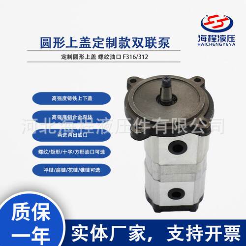 圆形上盖定制款双联泵排量F316/312