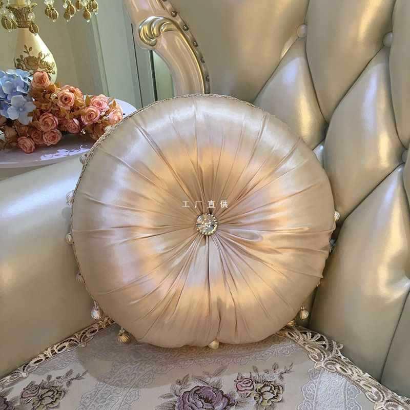 汽欧式F87T976H圆车枕南瓜枕沙发抱枕靠垫华枕靠包奢腰枕样板房水