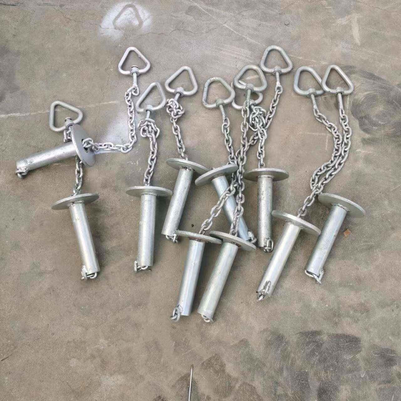 杀猪吊猪链叉配件扁担弯滑道 屠宰场镀锌扣脚链吊架挡轨道滑轮