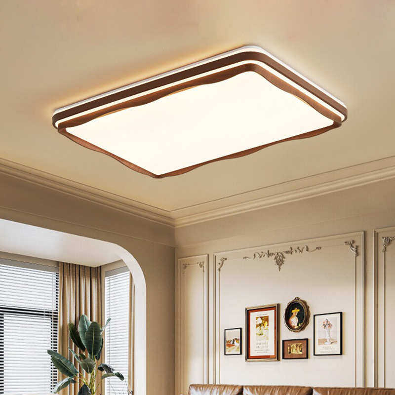 中古风客厅吸顶灯复古简约大厅灯胡桃木色主卧书房护眼中山灯具,家装灯饰光源,智能吸顶灯,淘宝优惠券,粉丝福利购,淘宝优惠卷