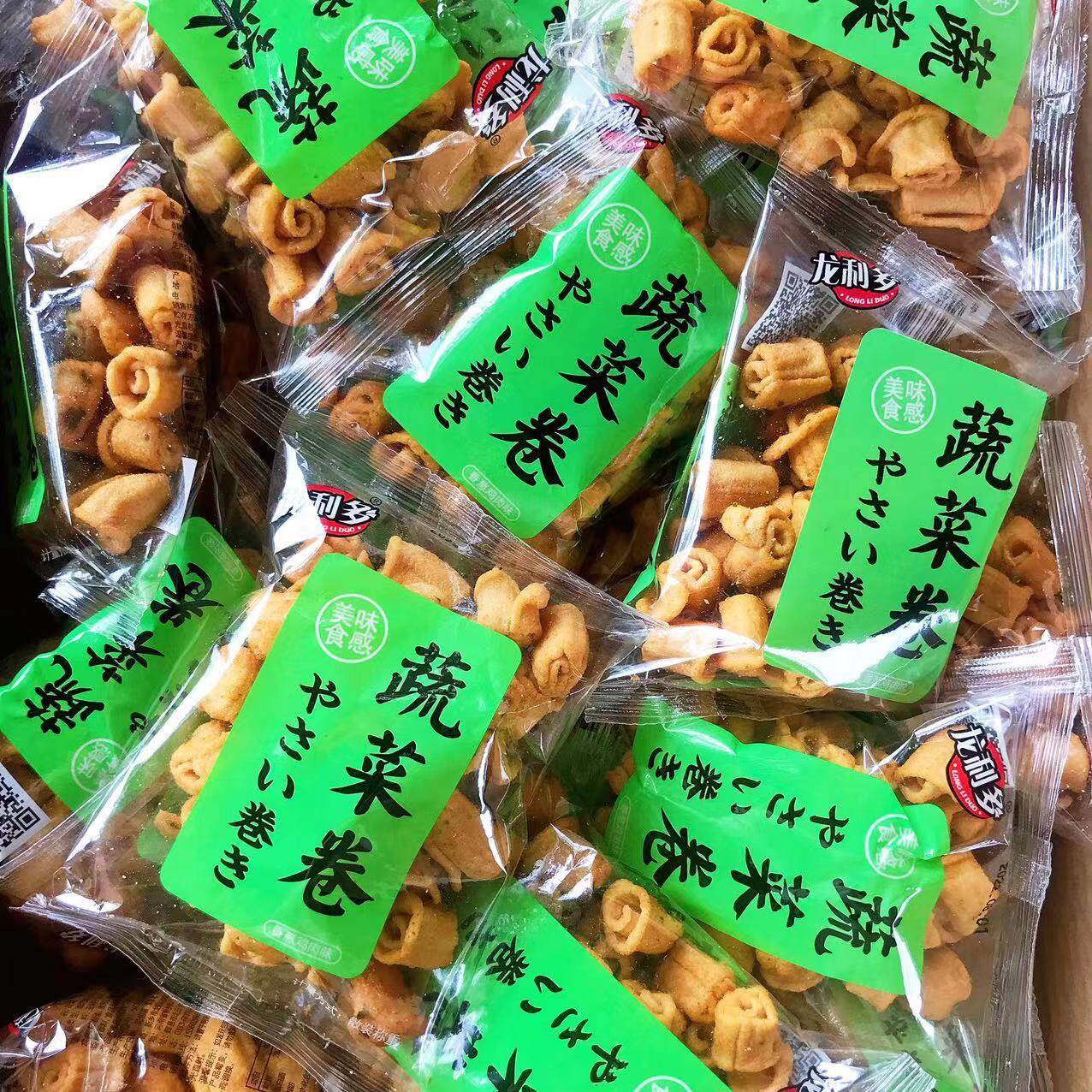 龙利多蔬菜卷5斤整箱香脆小包袋装锅巴办公休闲食品小吃零食特产