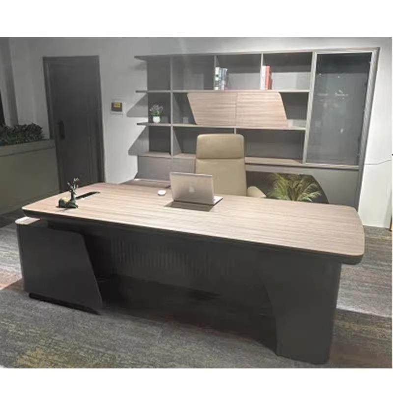 老板桌办公桌椅组合简约现代总裁桌主管桌经理桌椅时尚轻奢大班台