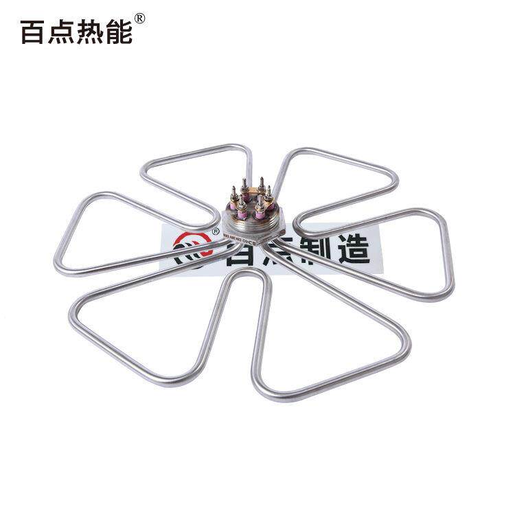 厂家供应不锈钢梅花形DN50加热管电热管汤桶粉锅烧水发热管
