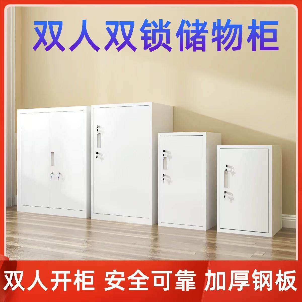双人双锁管理文件柜全钢加厚档案柜办公资料保密柜试卷柜收纳柜