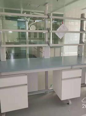 全钢实验桌实验室工作台化学物理操作台口型框架实验室试验台实验