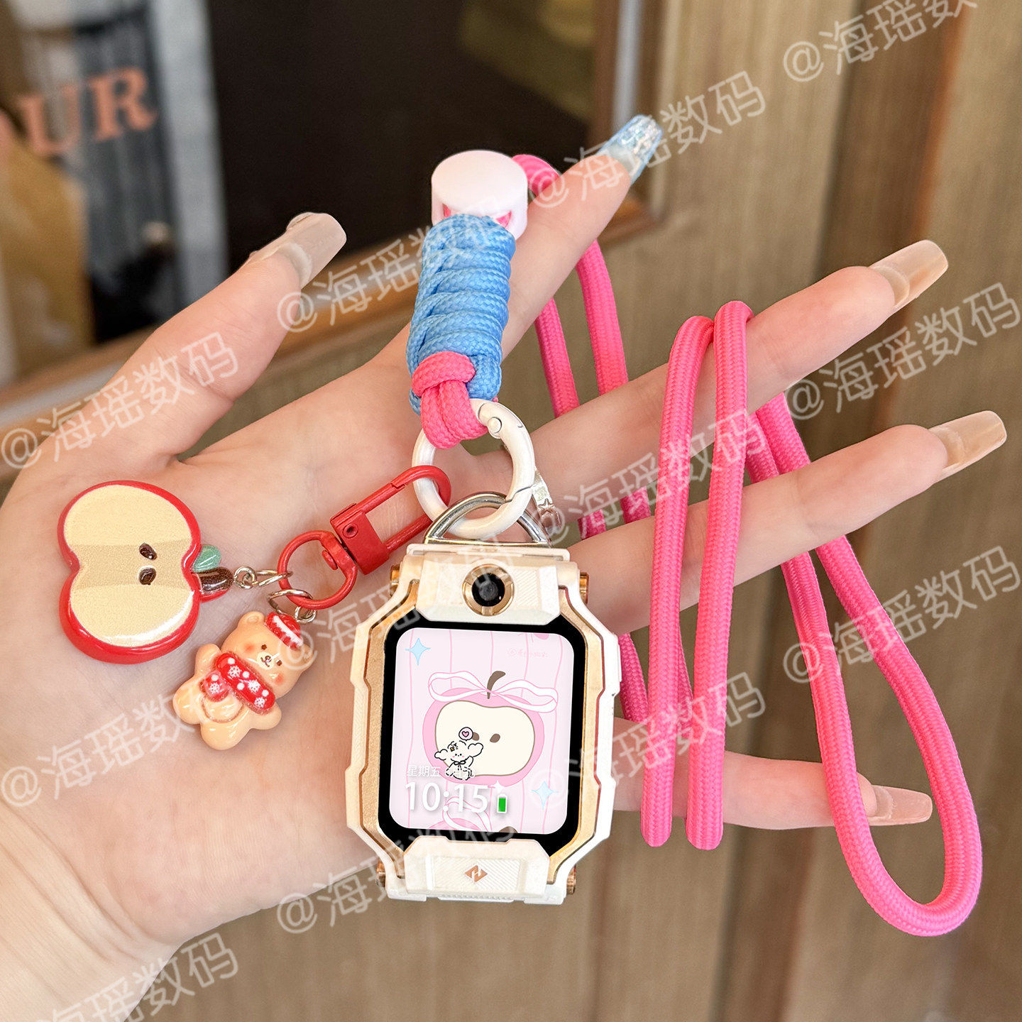 适用小天才W2123AC电话手表D2A表带Y7男女孩挂脖子绳保护套壳表链,手表,配件,淘宝优惠券,粉丝福利购,淘宝优惠卷