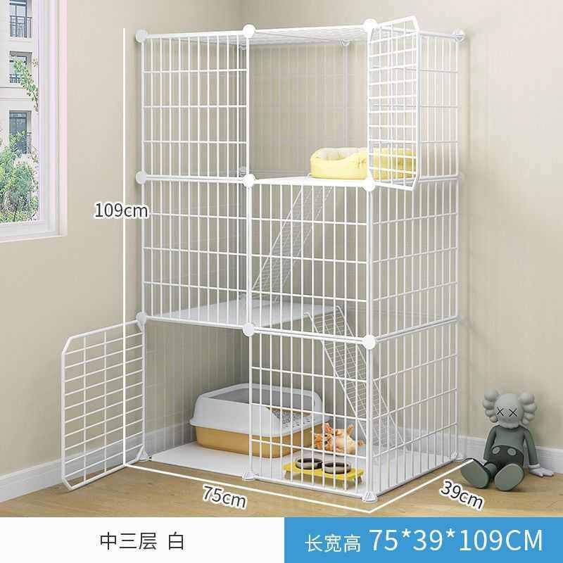 室内超大猫厕所猫三层猫自由空间别墅带笼舍家用小型猫咪笼子窝空,宠物/宠物食品及用品,猫窝/屋/帐篷/沙发,淘宝优惠券,粉丝福利购,淘宝优惠卷