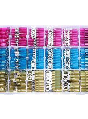 跨境 620PCS 盒装热收缩线连接器 电线防水铲形叉环对接