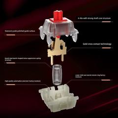 樱桃樱桃轴Mx2A轴定制轴体绿色沉默红茶黑色红色轴速度银轴