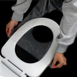 Cover 50Pcs Individually Seat Toilet Plastic Disposable