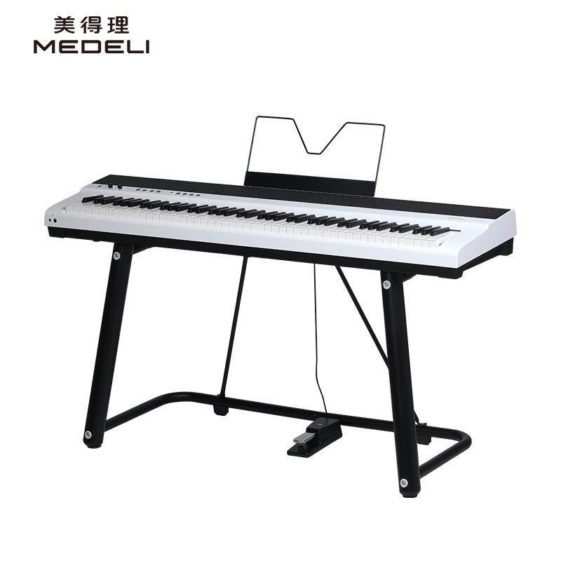 美得理（MEDELI）SAP200便携电钢琴88键重初学专业家用智能 白琴