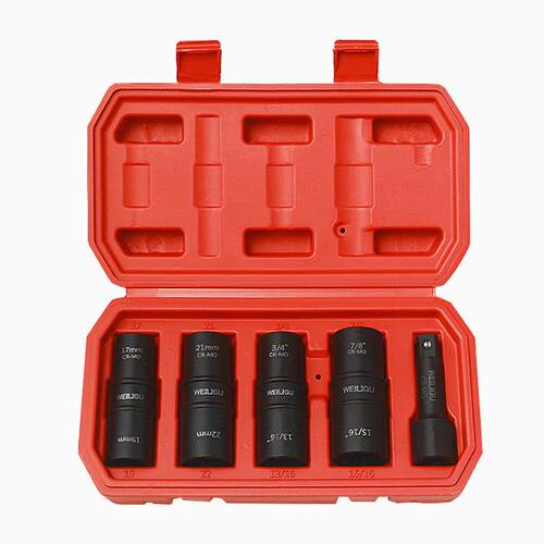 电动扳手内六角套筒双头1/2小风炮汽修常用工具公制17mm21英制3/4