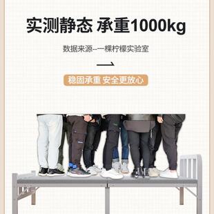 折叠床家用单人床人办GIY室午休易床1.成2米硬板床加床便公携简铁