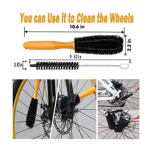 Bike Cleaning Kit Bicycle Chain Cleaner Scrubber Brushes0