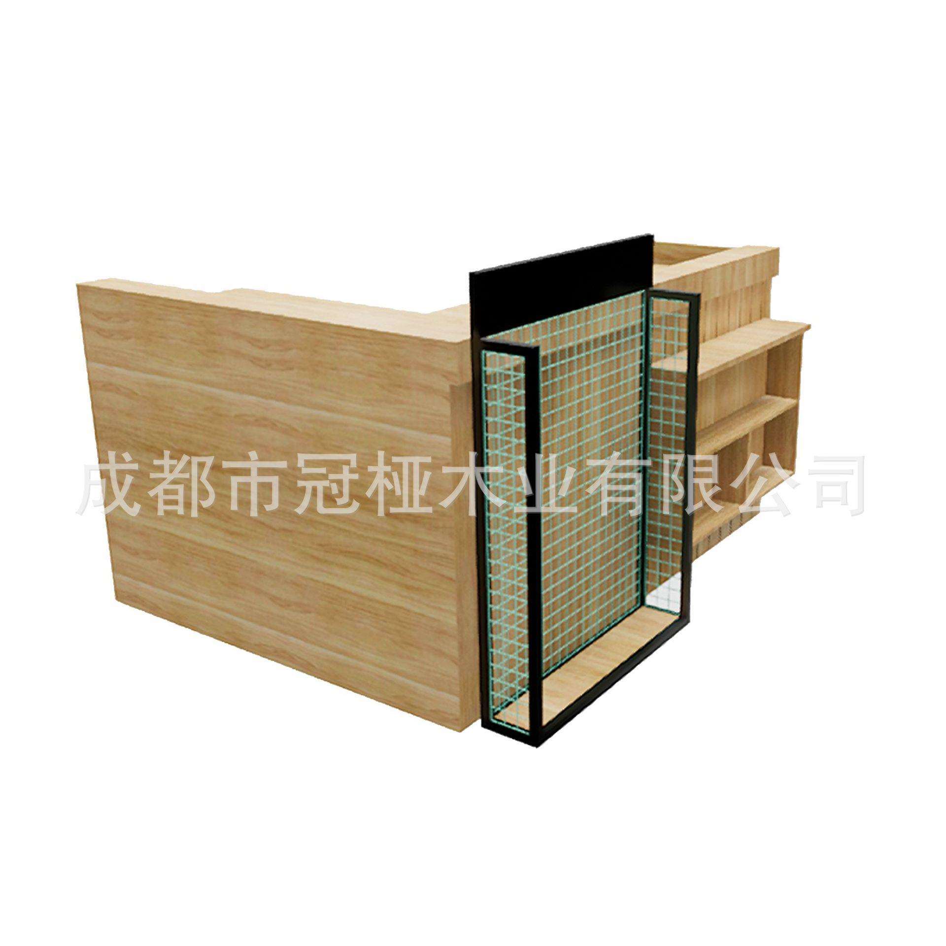 商超便利店收银台文具饰品店多功能接待台大理石可拆卸一体式吧台