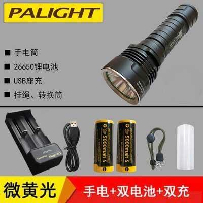 高档霸光6650强光手电筒LED可充电远照户水外家用超亮骑行A8X2防9