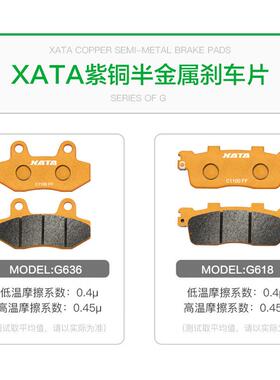 XATA半金属刹车片 力刻踏板车金浪Chinf318 LK250T LK300T 碟刹皮