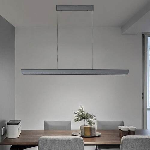 现代简约餐厅吊设计师个性吧台客厅灯具创意一字装饰LED长条灯具