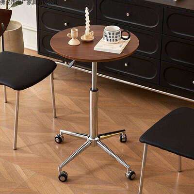 餐桌床边桌可移动小圆桌简约小餐桌家用边几升降茶几简易小餐桌
