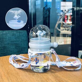 2026新款儿童水杯夏季鲸鱼会喷水的宝宝可爱喷泉女防摔幼儿园吸管