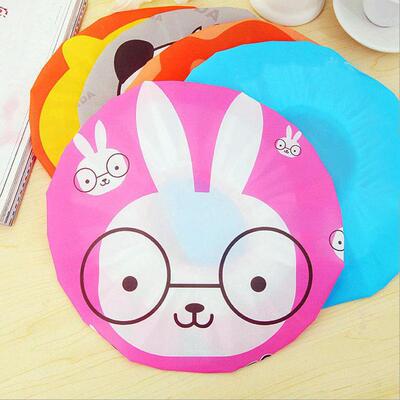 Cute Cartoon Women's Bathing Cap Waterproof Hat for Shower,