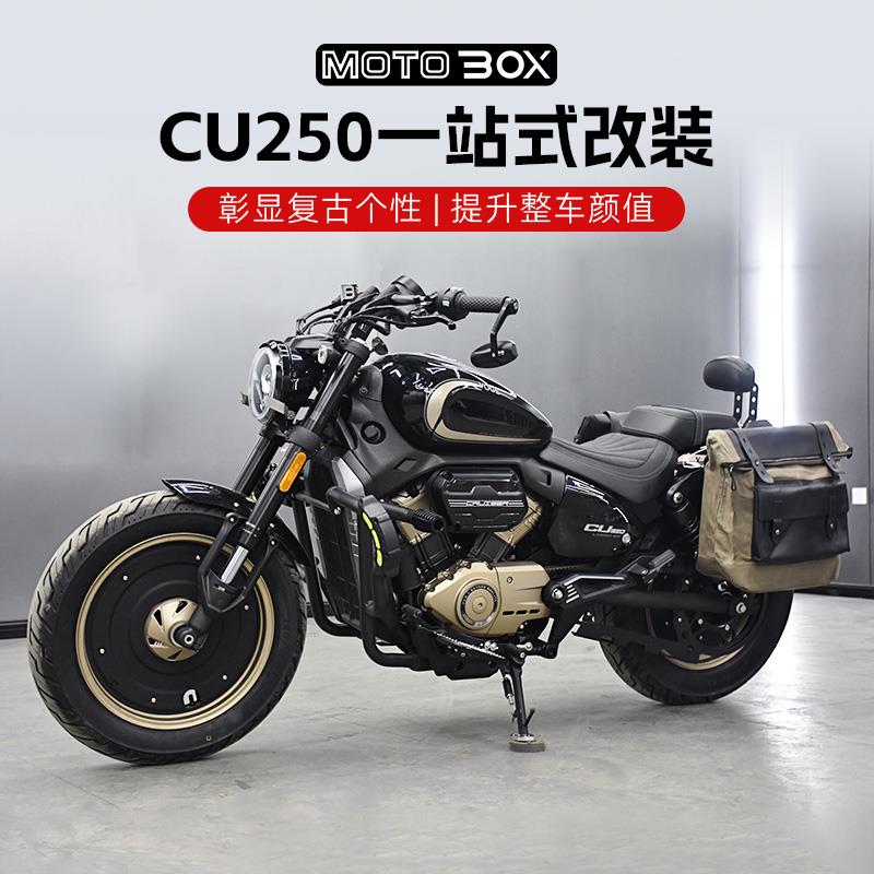 无极CU250改装护杠防摔保险杠防水快拆侧边包折叠后靠背货架配件