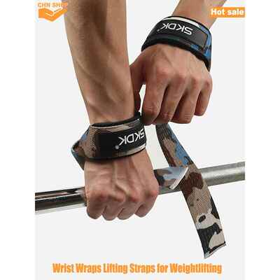 Padded Wrist Wraps Lifting Straps Weightlifting Gloves GYM