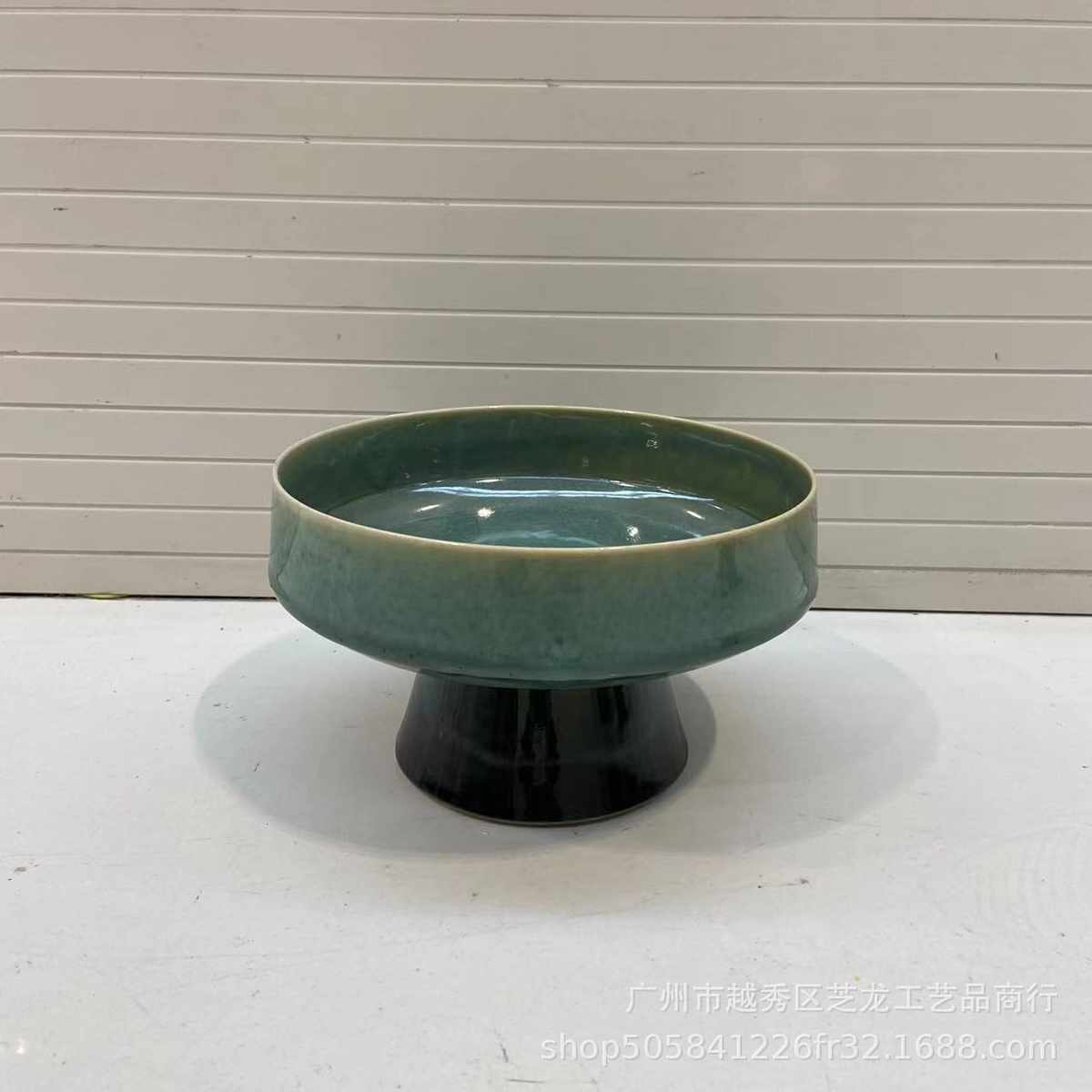 新中式仿真植物插花花盆样板间售楼部茶几玄关洽谈桌摆件花器果盘