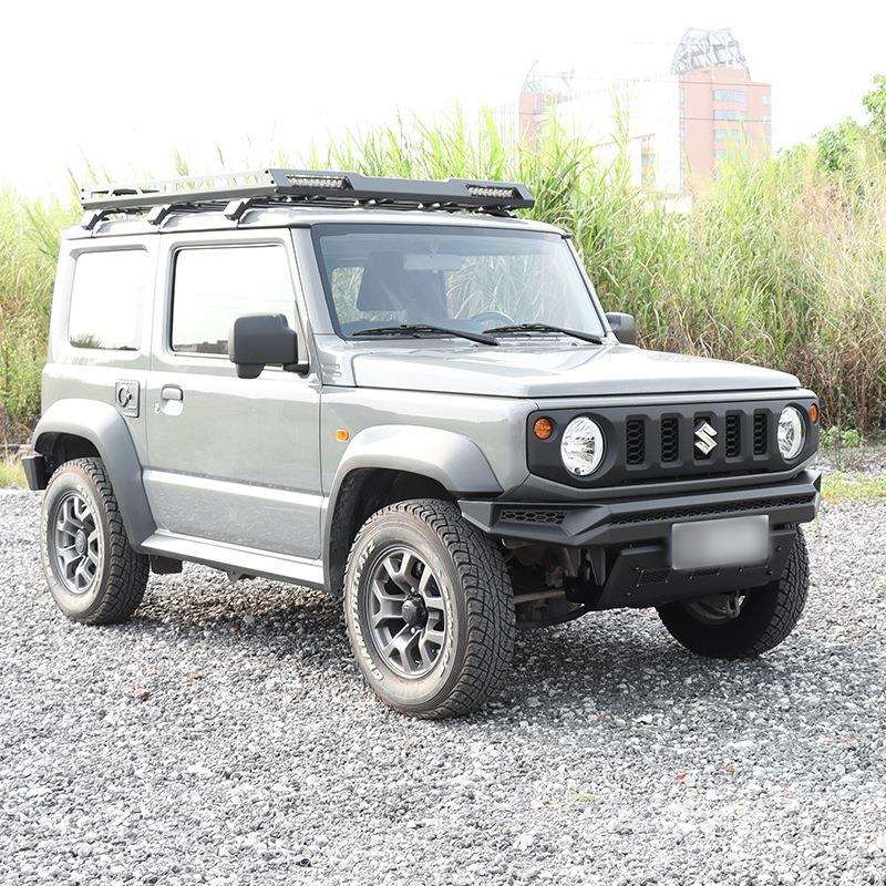 适用吉姆尼改装件越野战斗款锰钢前杠保险杠JC74JB74xl 2019-2024