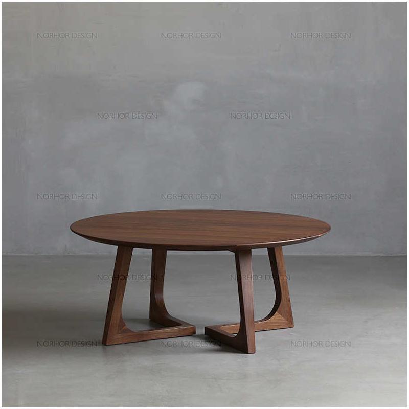 新中式实木茶几套装日式家用小户型客厅矮桌子简约北欧边几组合