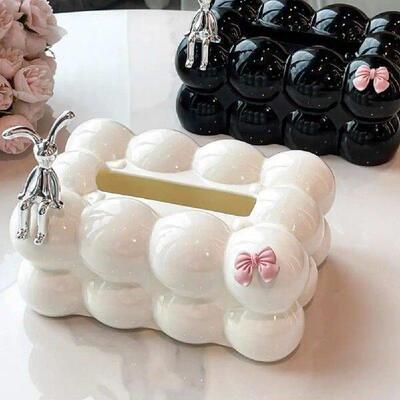 Tissue Container Luxury Tissue Box Holder with Capacity