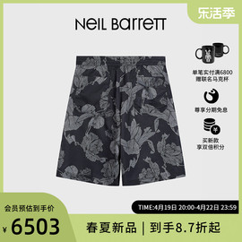 neilbarrett尼奥贝奈特男式休闲百搭2024春夏沙滩时尚花色短裤