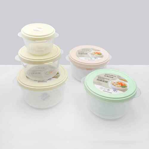 三美优家家用厨房食品级PP塑料带盖密封可微波保鲜盒冰箱收纳盒
