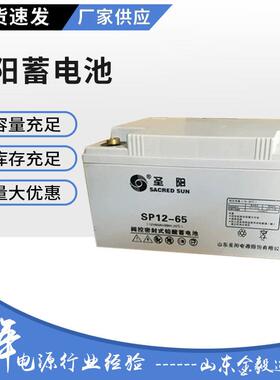 圣阳蓄电池SP12-65 免维护圣阳电池12V65AHUPS电源专用零售
