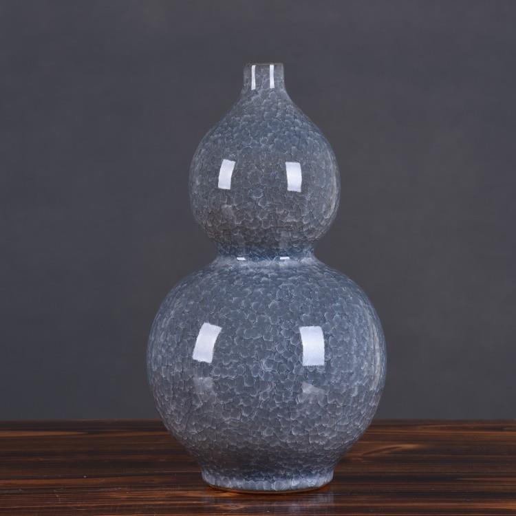 景德瓶镇陶瓷品工艺仿玉冰片EPY葫芦石榴瓶时尚家居古装饰摆件