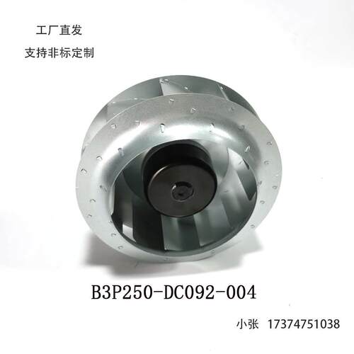 电动扫地车吸尘风机直径250mm直流无刷后倾式扫路车环卫车风机