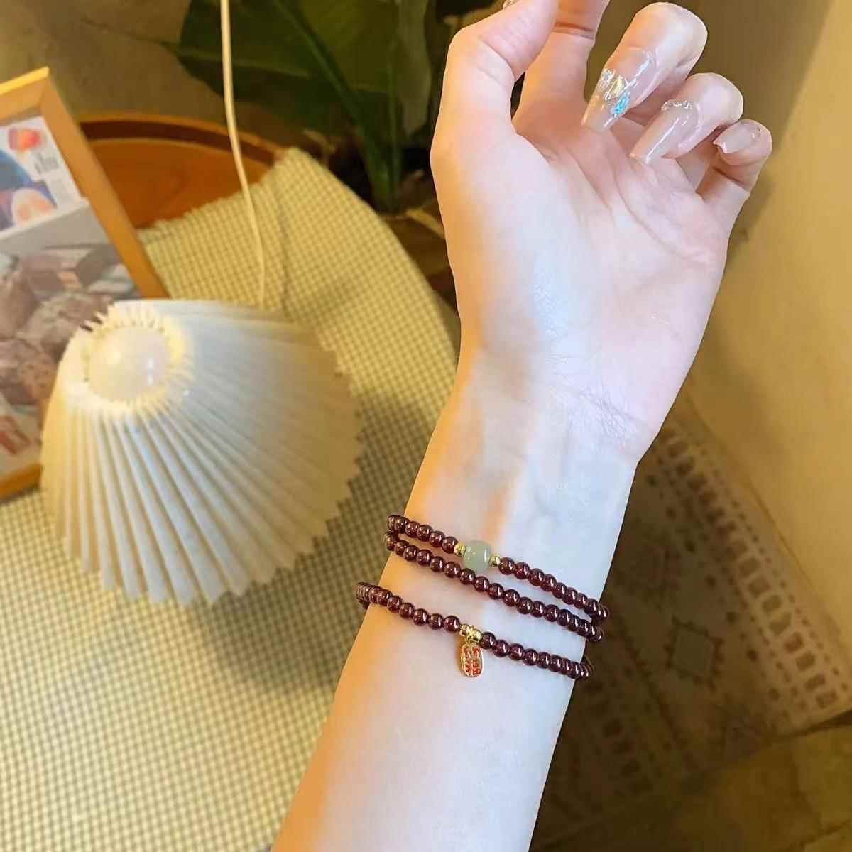 招财纳福手链女ins小众设计气质精致手串甜美风小众高级感手饰