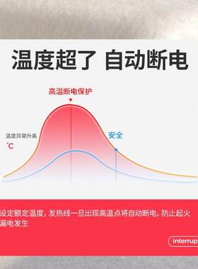 彩虹长1.6宽0.7米调温单人印花排潮全线路安全保护单人电热毯1217