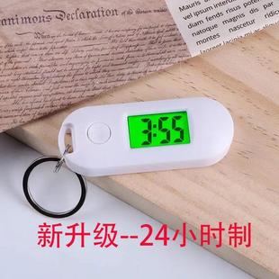 可夜光小挂表学生便携式迷你电子小时钟桌面工作时间表静音钟