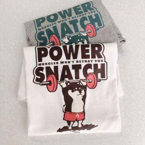 仓屋健身系列T恤抓举Power Snatch柴犬周边短袖夏季crossfit